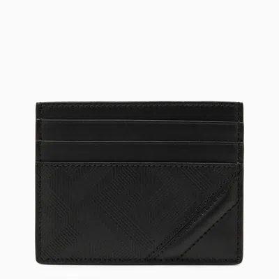 Fendi Shadow Diagonal Card Holder In Black