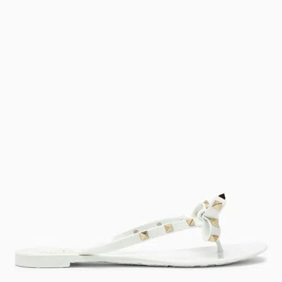 Valentino Garavani Rockstud Flip-flops In White
