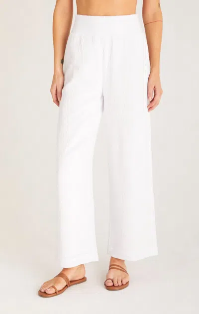 Z Supply Cassidy Full Length Pant In White