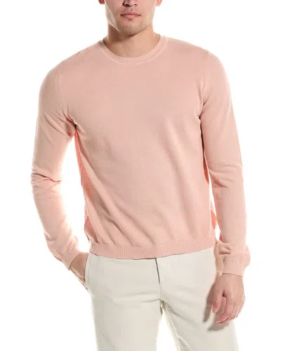 Robert Talbott Holden Cashmere-blend Crewneck Sweater In Pink