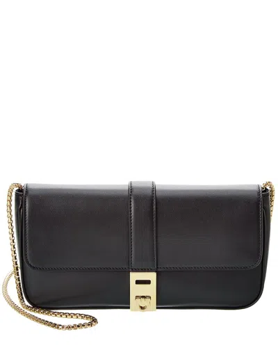 Ferragamo Leather Mini Bag In Black