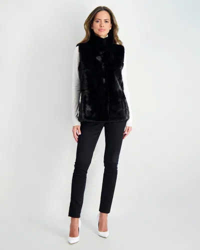 Gorski Mink Vest In Black