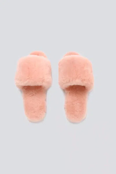 Pissenlit Sherpa Slippers In Pink