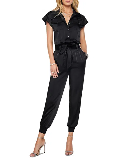 Ramy Brook Mikey Womens Sleeveless Jogger Jumpsuit In Black