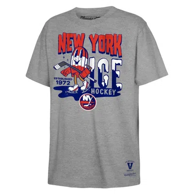 Mitchell & Ness Kids' Youth  Grey New York Islanders Popsicle T-shirt