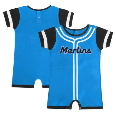 Outerstuff Babies' Newborn & Infant Fanatics Branded Blue Miami Marlins Fast Pitch Romper