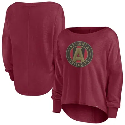 Fanatics Branded Red Atlanta United Fc Corner Kick Long Sleeve Fashion T-shirt