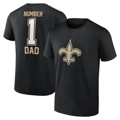 Fanatics Men's Black New Orleans Saints Father's Day T-shirt