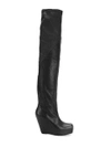 RICK OWENS THIGH LENGTH BOOTS,RP17F7805LCWLNS12276590