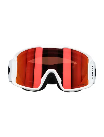 Oakley Line Miner™ L Snow Goggles In Matte White Prizm Snow Torch Iridiu