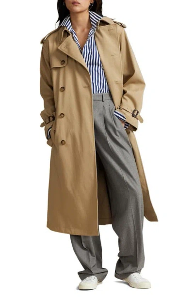 Polo Ralph Lauren Women's Twill Double-breasted Trench Coat In Surrey Tan