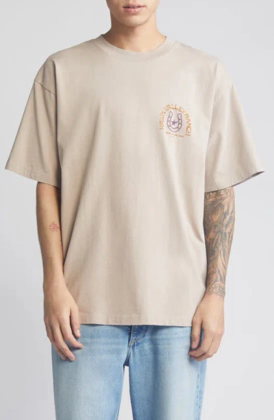 Id Supply Co Hawk Valley Ranch Cotton Graphic T-shirt In Brown
