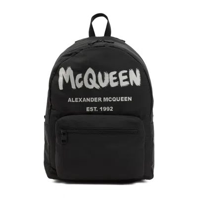 Alexander Mcqueen Metropolitan Backpack Bags In Black