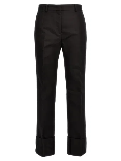 N°21 Maxi Turn-up Trousers In Black