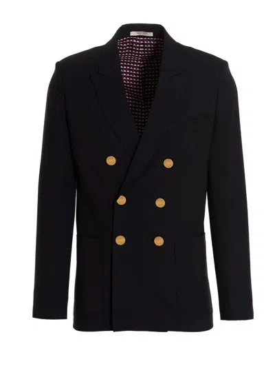 Valentino Rever Coats, Trench Coats In Black