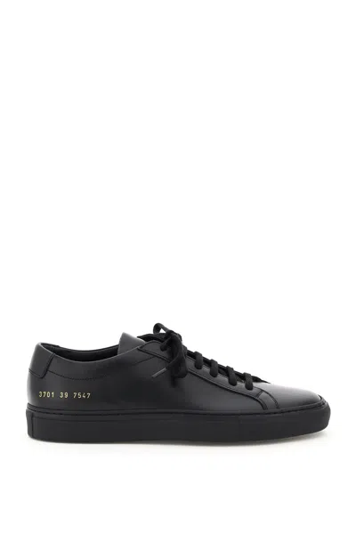 Common Projects Original Achilles Leather Trainers In Black