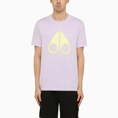Moose Knuckles Orchid-coloured T-shirt With Logo Print In Purple