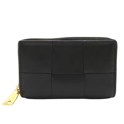 Bottega Veneta Cassette Black Leather Wallet  ()