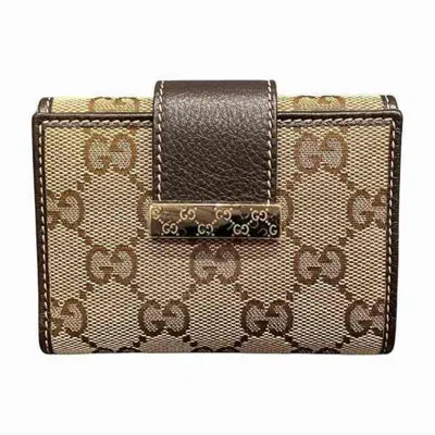 Gucci Brown Canvas Wallet  ()