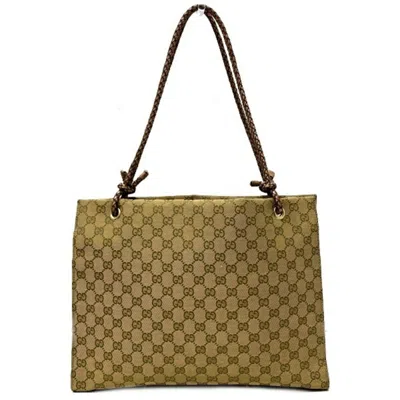 Gucci Gg Canvas Beige Canvas Tote Bag ()