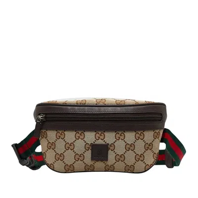 Gucci Gg Canvas Brown Canvas Clutch Bag ()