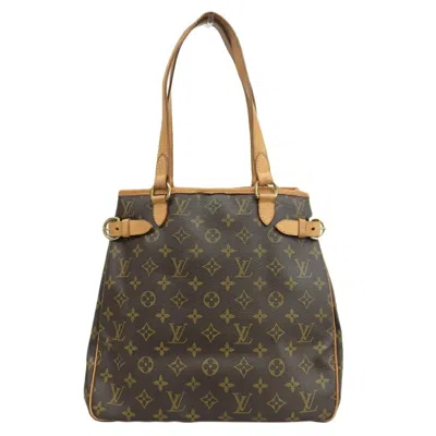 Pre-owned Louis Vuitton Batignolles Vertical Brown Canvas Shoulder Bag ()