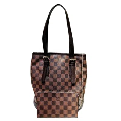 Pre-owned Louis Vuitton Bucket Pm Brown Canvas Tote Bag ()