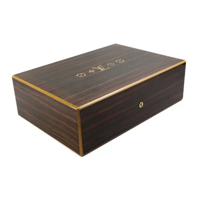 Pre-owned Louis Vuitton Cigar Box Brown Wood Wallet  ()