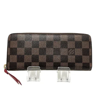 Pre-owned Louis Vuitton Clemence Brown Canvas Wallet  ()