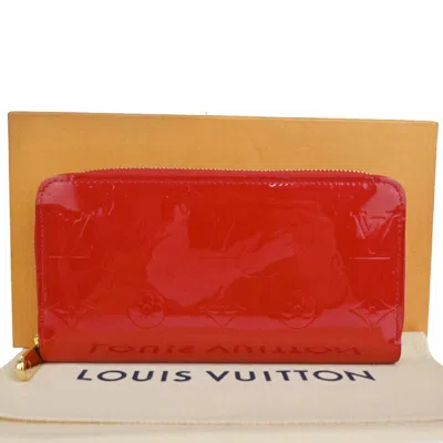Pre-owned Louis Vuitton Zippy Red Leather Wallet  ()