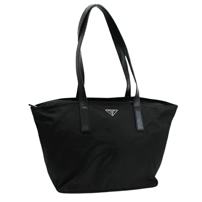 Prada Tessuto Black Synthetic Tote Bag ()