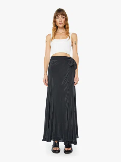 Maria Cher Luna Wrap Skirt In Black - Size X-large