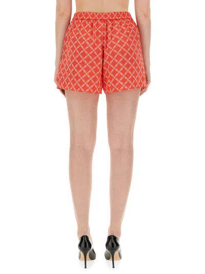 Michael Kors Shorts With Logo In Red