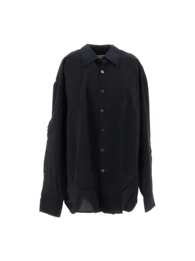 Our Legacy Shirts In Black Liquid Viscose
