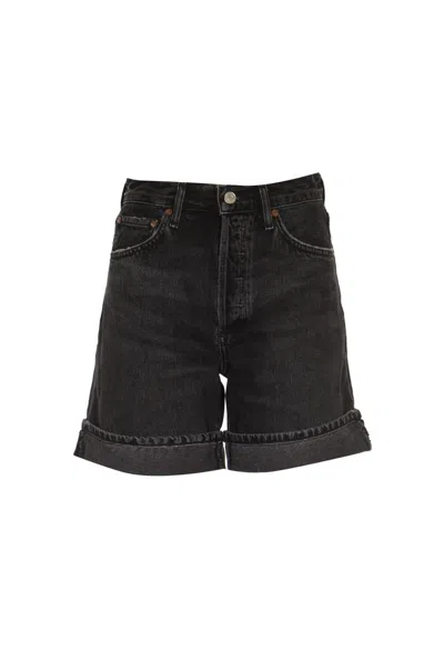 Agolde Shorts In Vintage Black