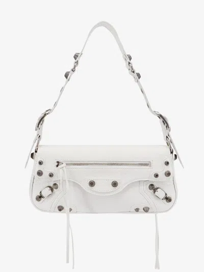 Balenciaga Woman Le Cagole Woman White Shoulder Bags