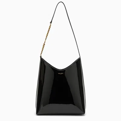 Saint Laurent Black Patent Leather Rendez-vous Bag Women
