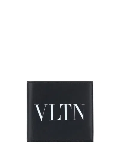 Valentino Garavani Vltn Leather Bifold Wallet In Multicolor