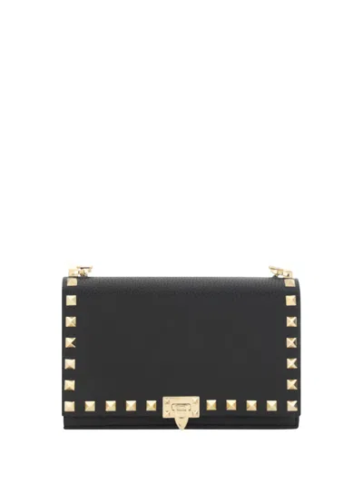 Valentino Garavani Women  Rockstud Handbag In Black