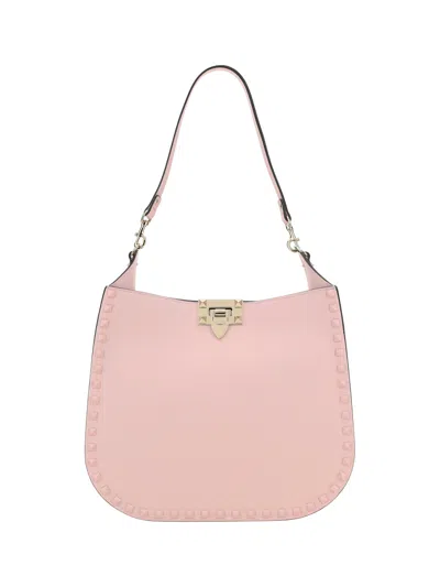 Valentino Garavani Rockstud Shoulder Bag In Multicolor