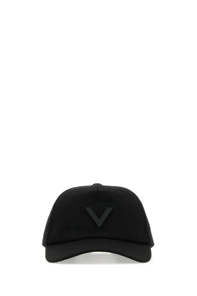 Valentino Garavani Valentino Logo Embroidered Baseball Cap In Black