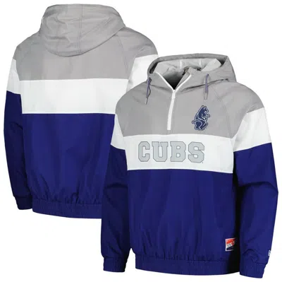 New Era Royal Chicago Cubs Ripstop Raglan Quarter-zip Windbreaker Jacket