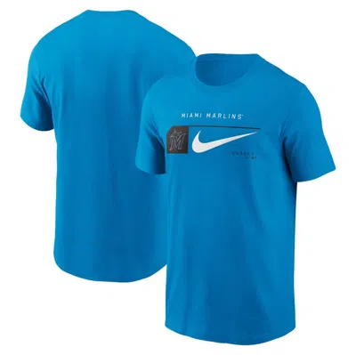 Nike Teal Miami Marlins Team Swoosh Lockup T-shirt In Green