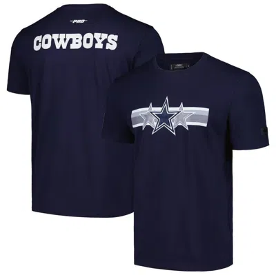 Pro Standard Navy Dallas Cowboys Retro Striper T-shirt