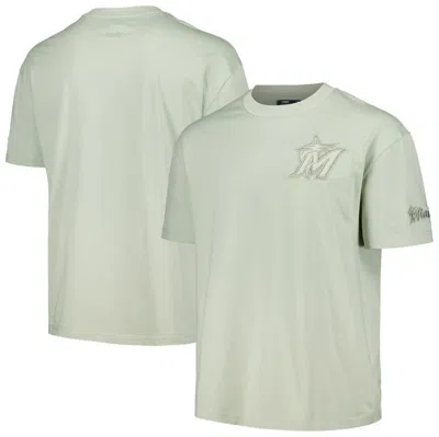 Pro Standard Mint Miami Marlins Neutral Cj Dropped Shoulders T-shirt