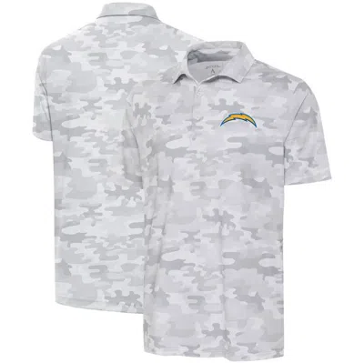 Antigua White Los Angeles Chargers Collide Polo