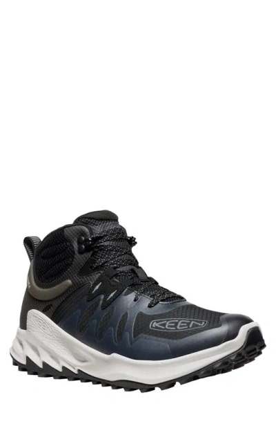 Keen Zionic Waterproof Hiking Boot In Black/ Steel Grey