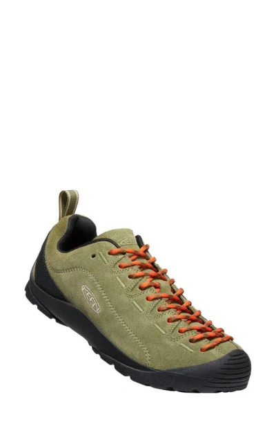 Keen Jasper Low Top Hiking Sneaker In Capulet Olive/ Black