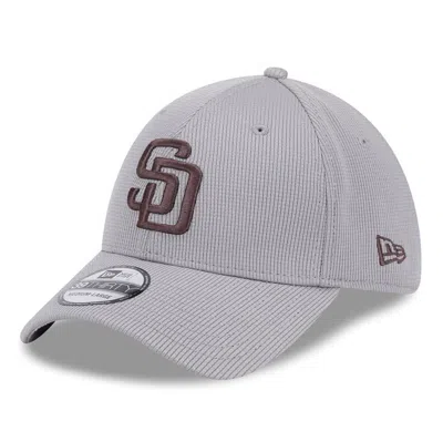 New Era Gray San Diego Padres Active Pivot 39thirty Flex Hat