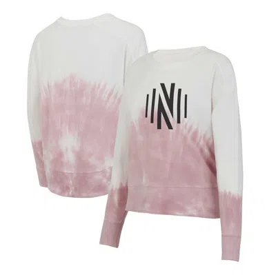 Concepts Sport Pink/white Nashville Sc Orchard Tie-dye Long Sleeve T-shirt
